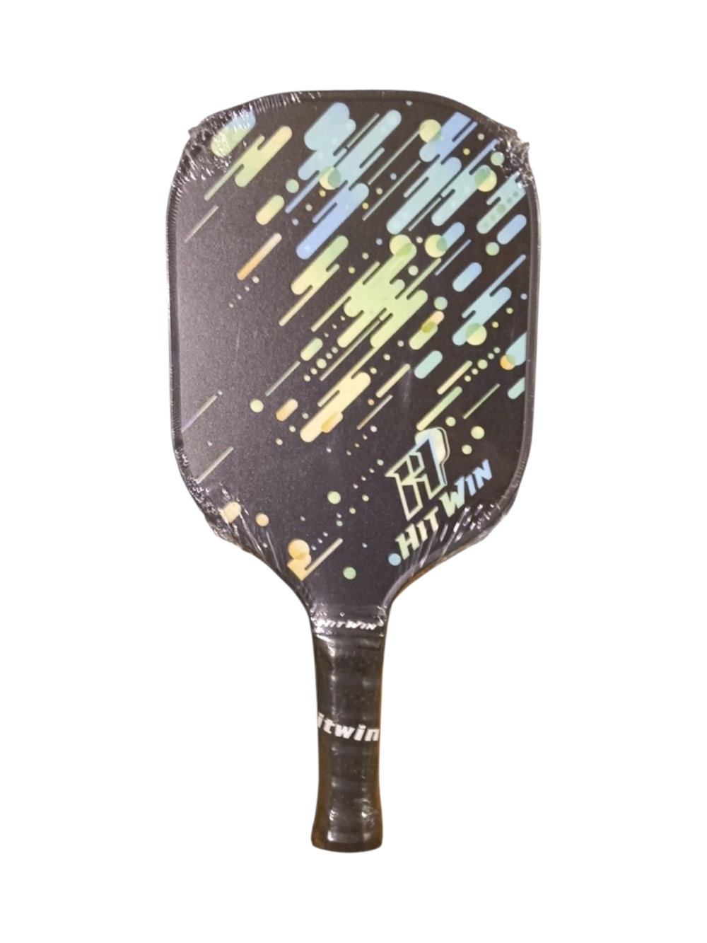 2 Hitwin Pickleball Paddles in Black with Pastel Accent Design